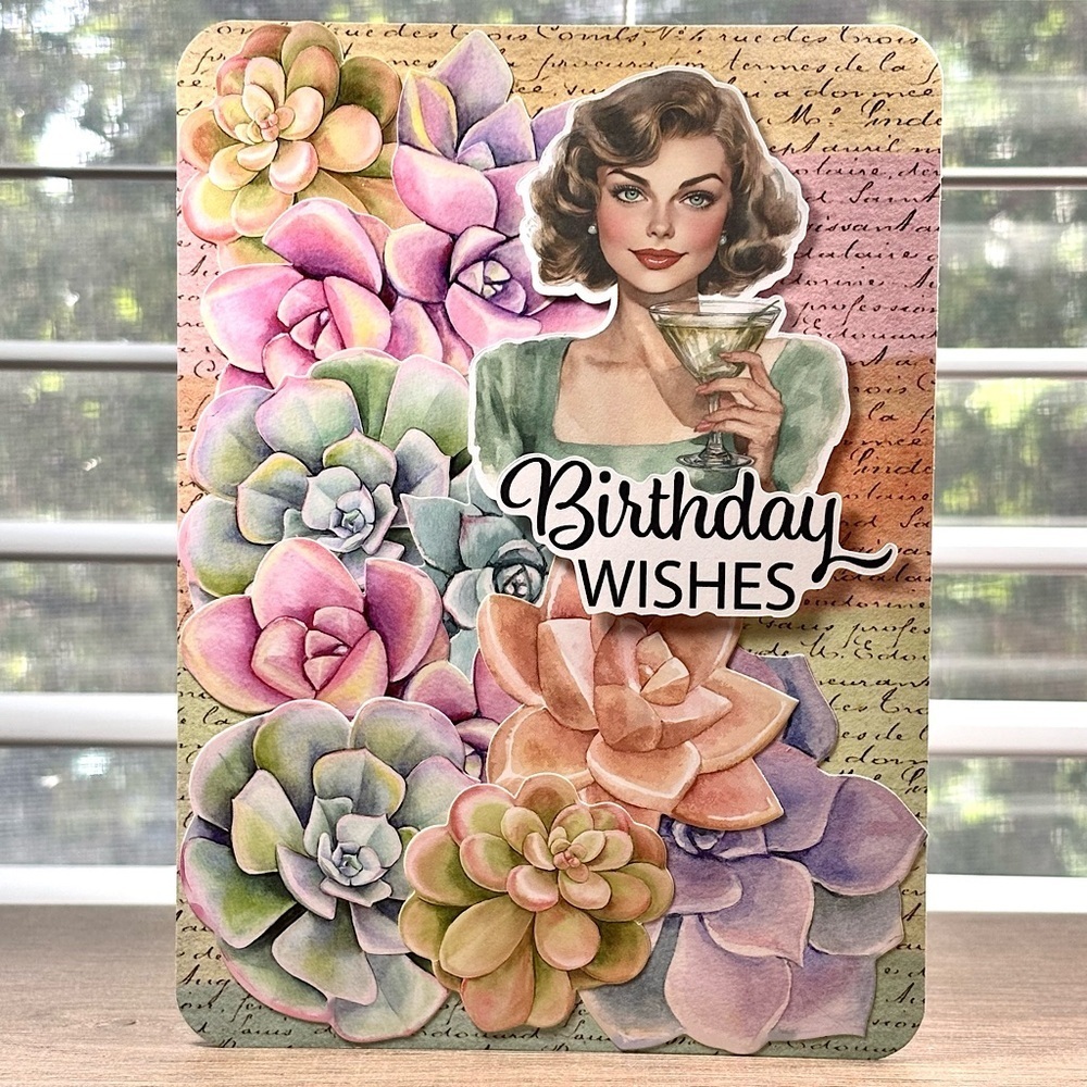 Handmade Birthday Wishes Greeting Card